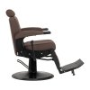 Fotel barberski Gabbiano Continental brązowy